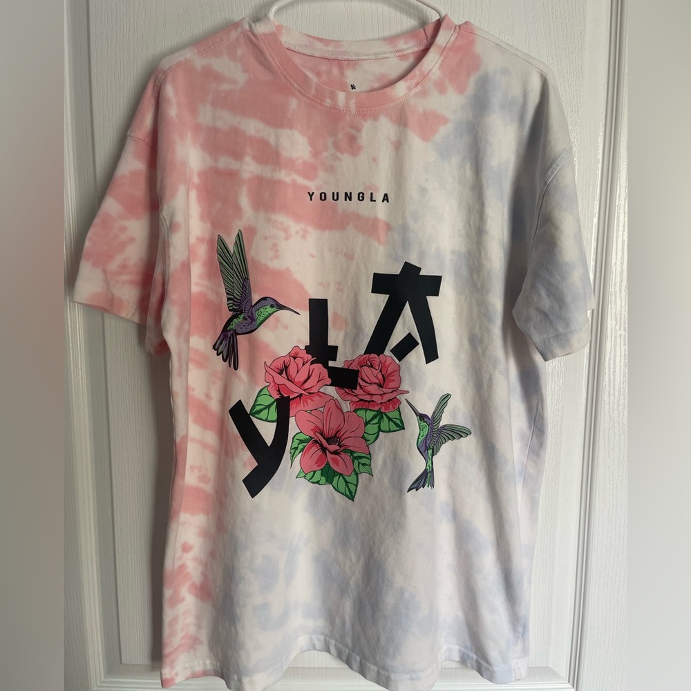 YoungLA Pink Tie-Dye T-Shirt